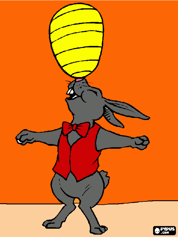 sihirbaz pof tavşan boyama