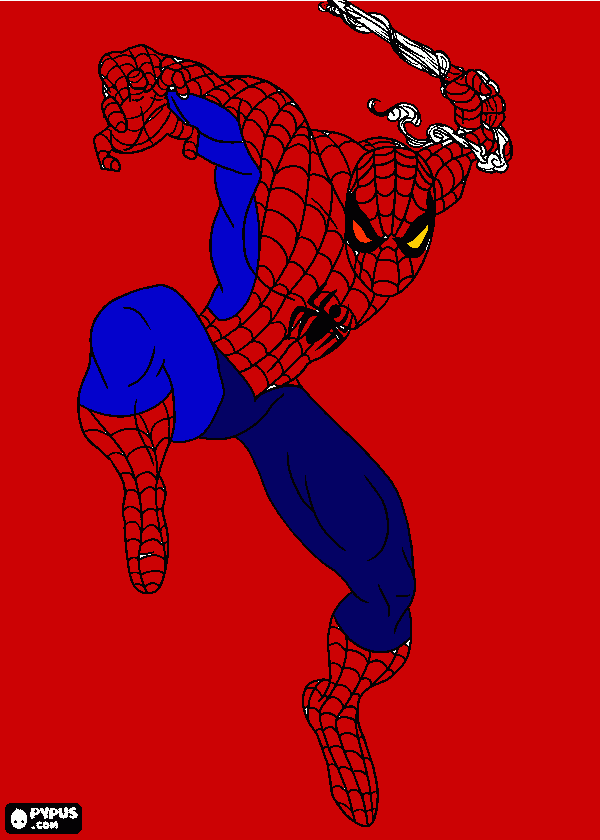 spiderman için boyama