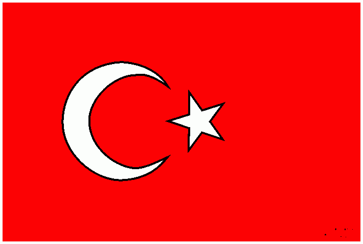 Türk Bayrağı boyama