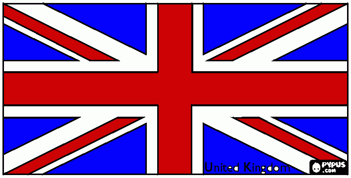 İngiltere bayrağı boyama