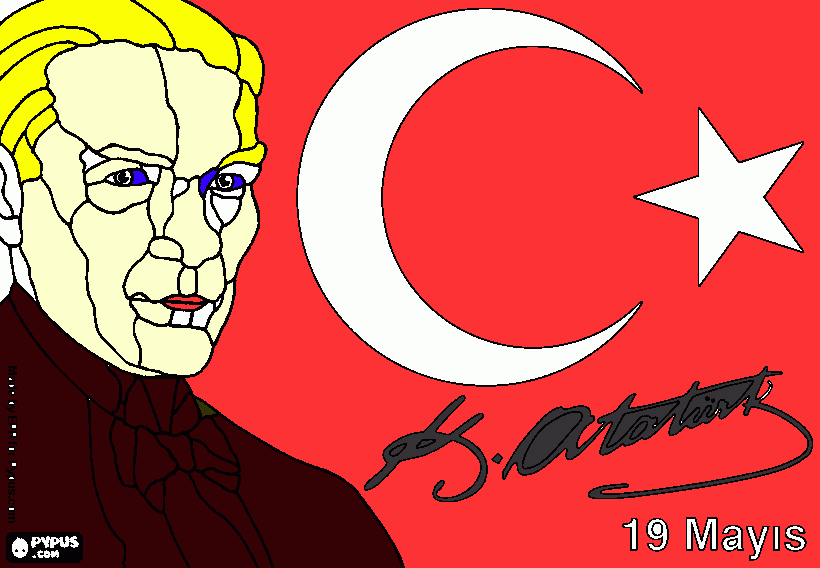 atatürk boyama