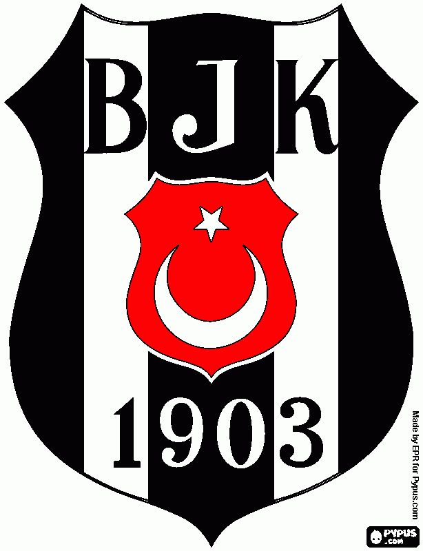 Beşiktaş amblemi boyama