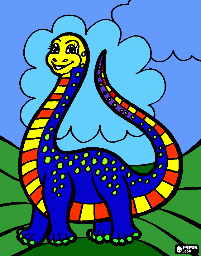 dinozor boyama