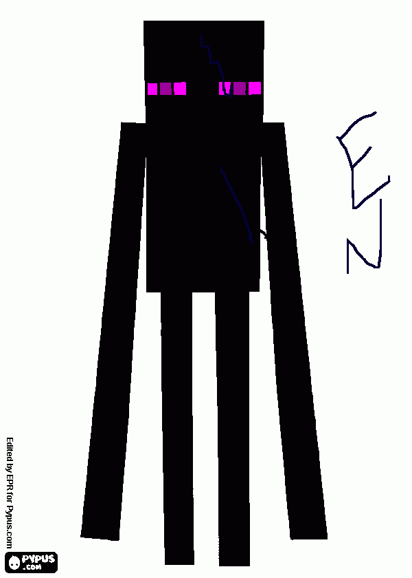 enderman boyadım boyama