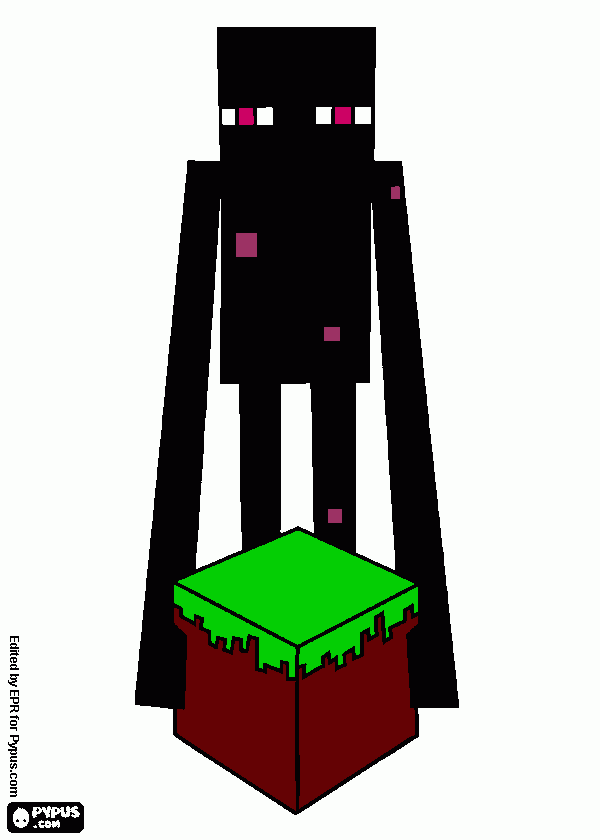 enderman minecraft boyama