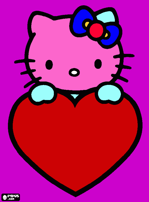hello kitty♥ boyama