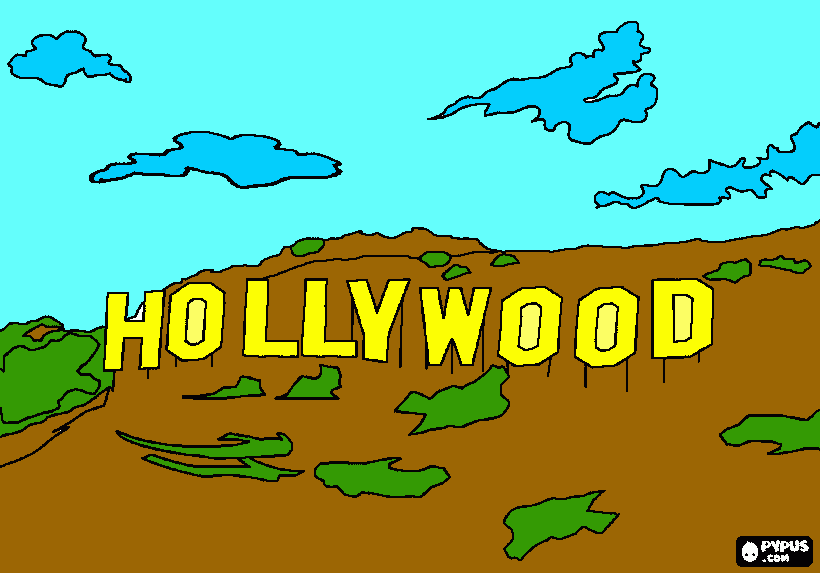 HOLLYWOOD boyama