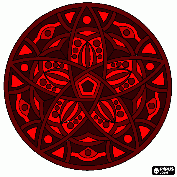 Klasik dairesel mandala boyama/Bordonun Asaleti boyama