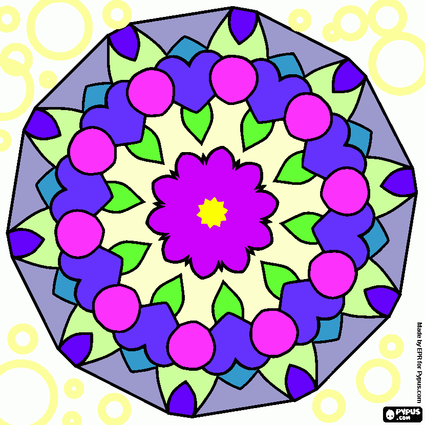 mandala boyaması-1 boyama