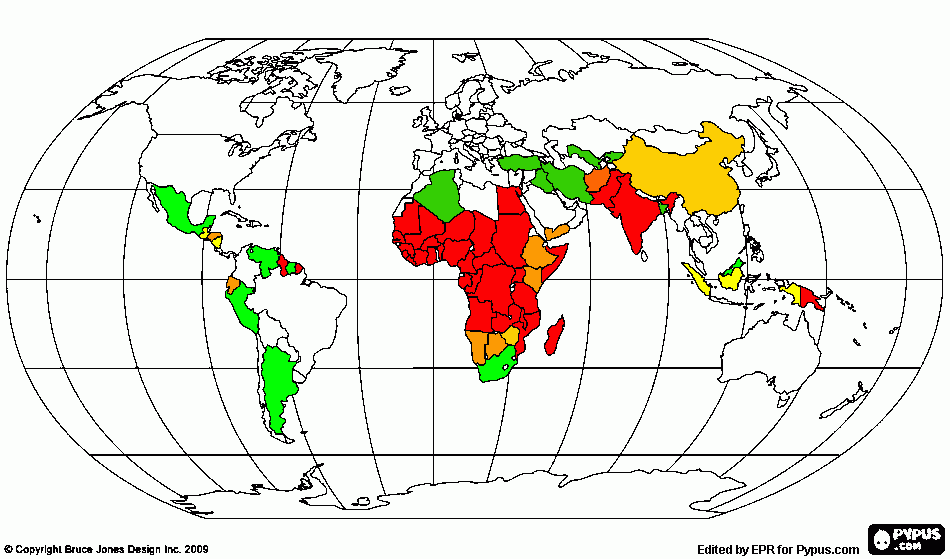 map malaria  boyama