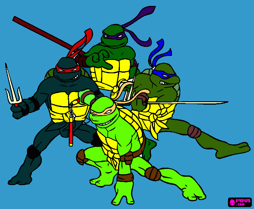 ninja turtles boyama