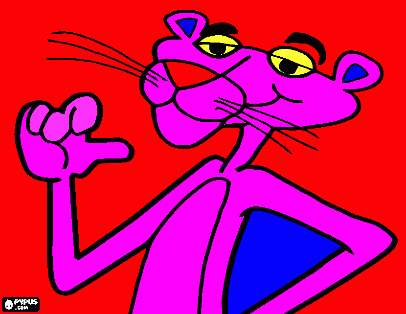pembe panter boyama