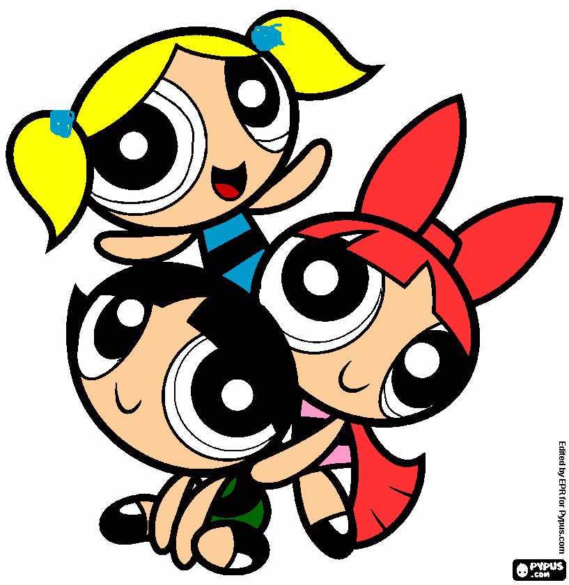 Powerpuff boyama