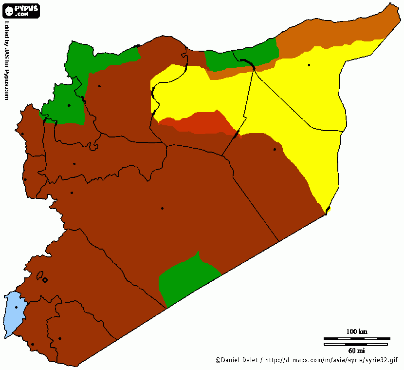 SURİYE SON DURUM KASIM 2019 boyama