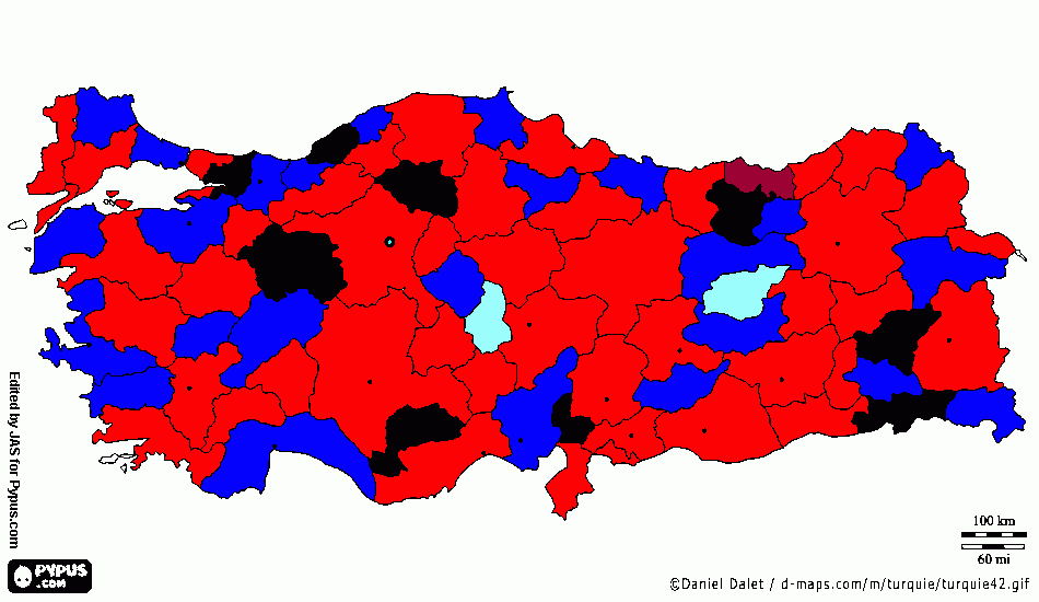 taraftar haritası boyama