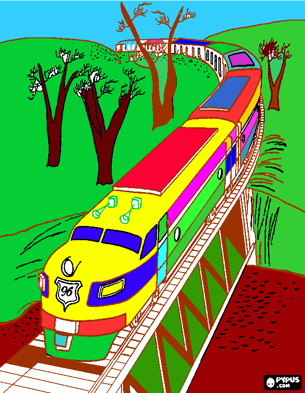 tren boyama