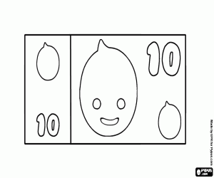 10 bir banknot, banka Pypus boyama