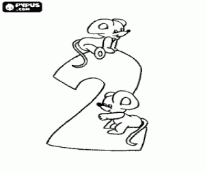 2 numaralı iki fare ile boyama