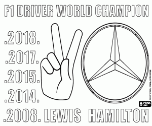 2018 F1 şampiyonu, Lewis Hamilton boyama