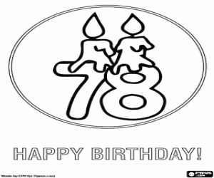 Bir 7 ve 8'li yanan mumlar ile boyama