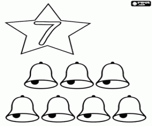 7 çan ve yedi numara boyama