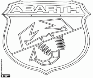 Abarth markanın amblemi boyama