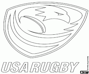 ABD Rugby takım logosu boyama