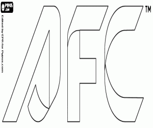 AFC logosu, Asya'da futbol boyama