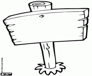 Ahşap bir işaret boyama