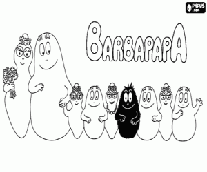 Aile Barbapapa boyama