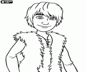 Akıllı viking Hıçkıdık boyama