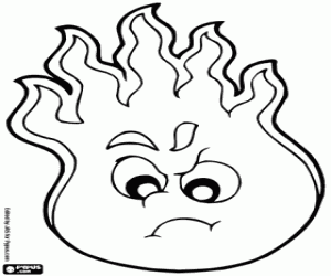 Alevler yangın boyama