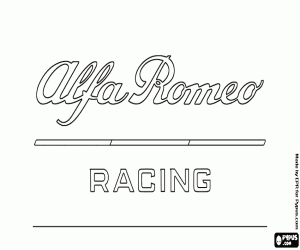 Alfa Romeo Racing Logosu boyama