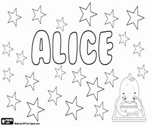 Alice, dişil ad boyama