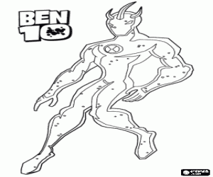 Alien X, Ben 10 karakter boyama