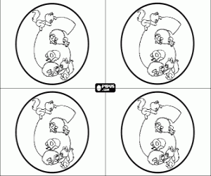Altı yıl Partisi Davetiyeleri boyama