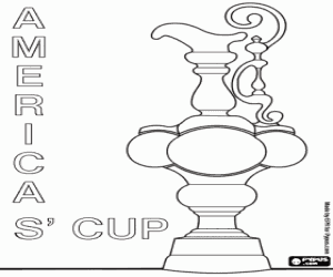 America's Cup yelken Kupası boyama