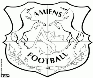 Amiens SC rozetı boyama