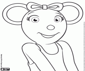 Angelina Ballerina dans seviyor boyama