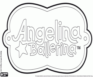 Angelina Ballerina logosu boyama