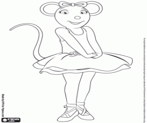 Angelina Ballerina boyama
