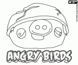 AngryBirds, Kask ile domuz boyama