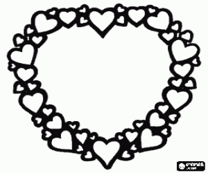 Anne tebrik etmek için kalp boyama