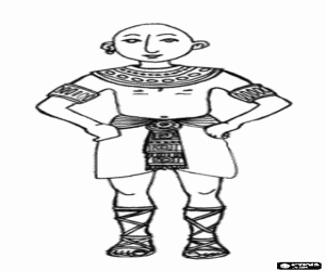 Antik Mısır vatandaşı boyama