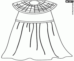 Antik Mısır'da kadın giyim boyama