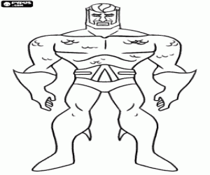 Aquaman, süper kahraman boyama