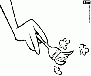 Arkeolog fırça boyama