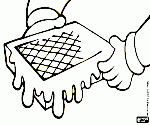 Arılar için yapay bir petek boyama