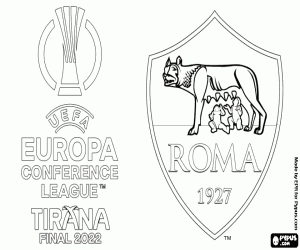 AS Roma, şampiyon 2021-2022 boyama