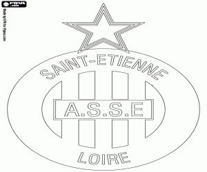 AS Saint-Étienne amblemi boyama